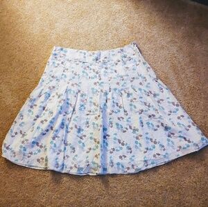 American eagle outfitters white blue & gray skirt